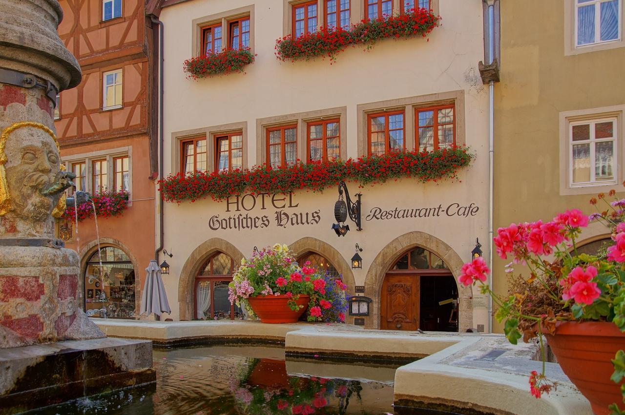 Historik Hotel Gotisches Haus Garni Ротенбург-на-Таубере Экстерьер фото